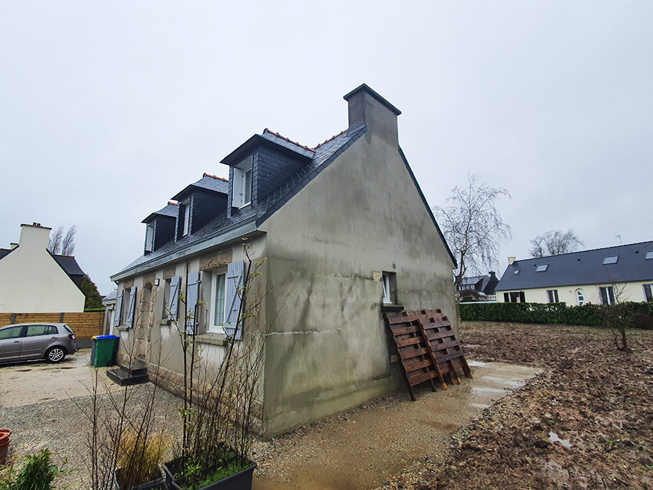 Maison en rénovation Taloc Façades.
