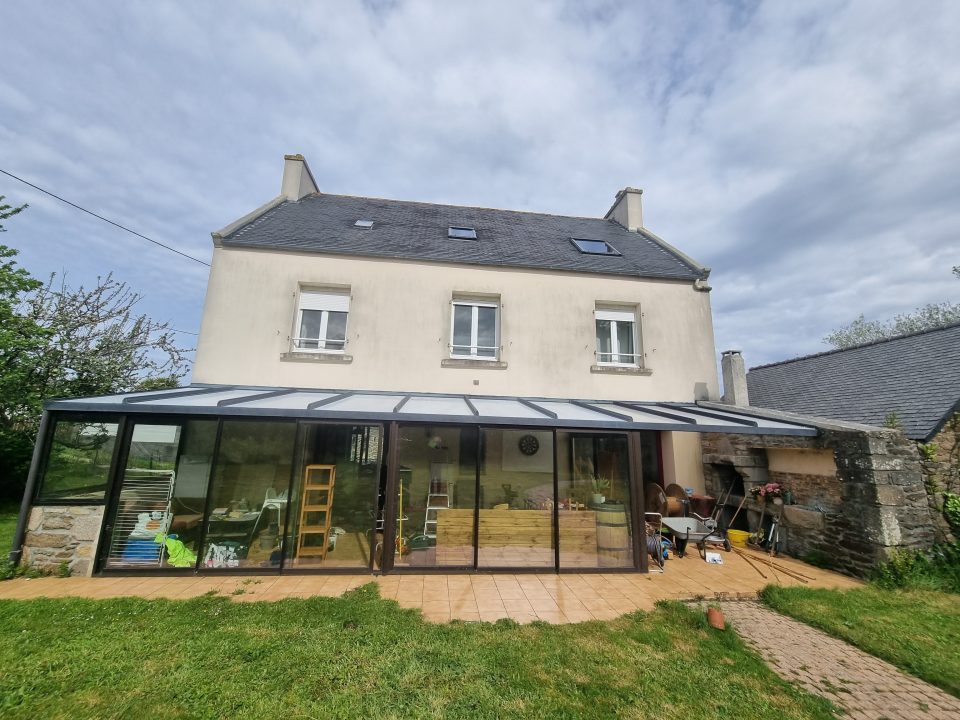Avant travaux de ravalement de façade à Porspoder, état d'origine - Taloc Façades