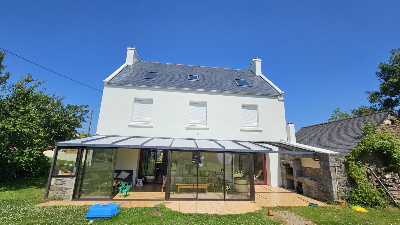 Après ravalement de façade à Porspoder, rénovation effectuée - Taloc Façades